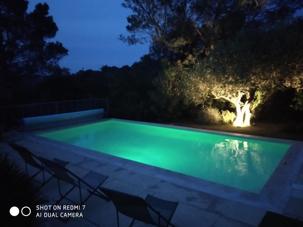 Proche Uzes Petit Gite Avec Grande Cuisine D'Ete Et Piscine Saint-Siffret ภายนอก รูปภาพ