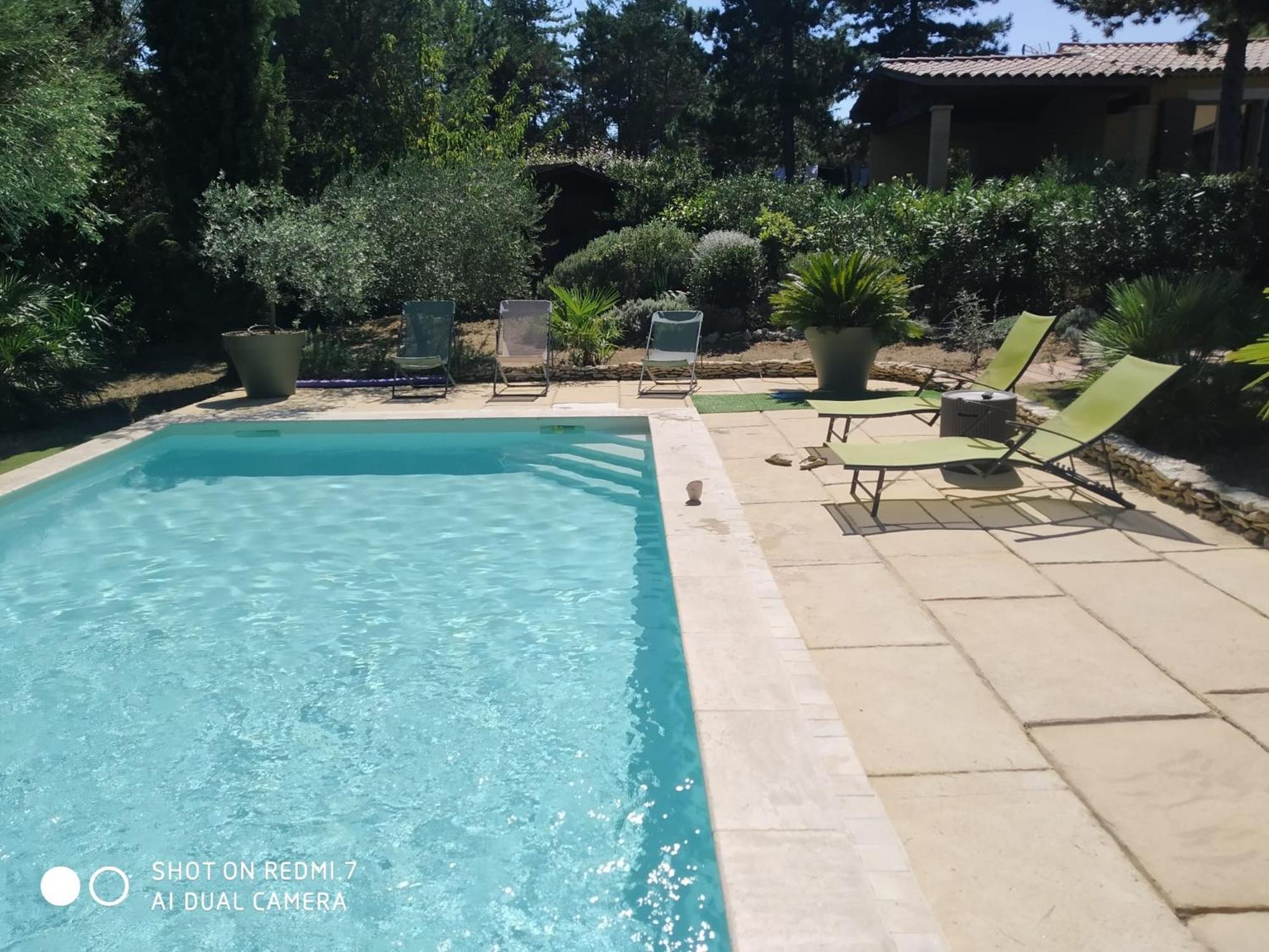 Proche Uzes Petit Gite Avec Grande Cuisine D'Ete Et Piscine Saint-Siffret ภายนอก รูปภาพ